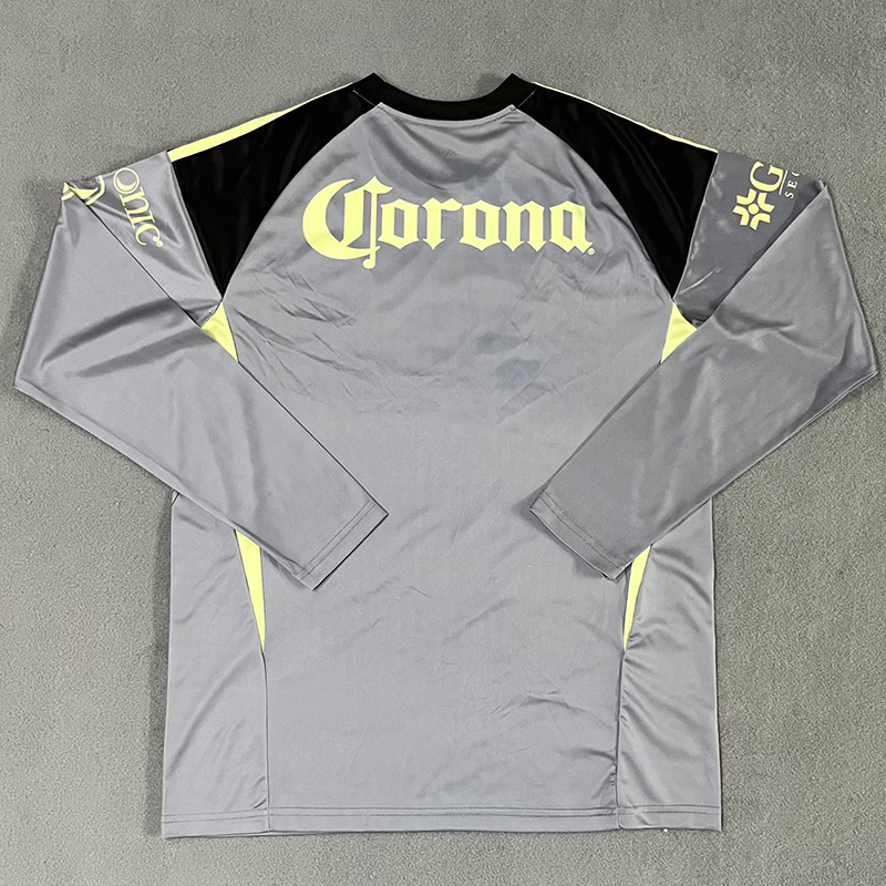 25-26 Club America Black Grey GoalKeeper Long Sleeve Soccer Jersey (长袖)