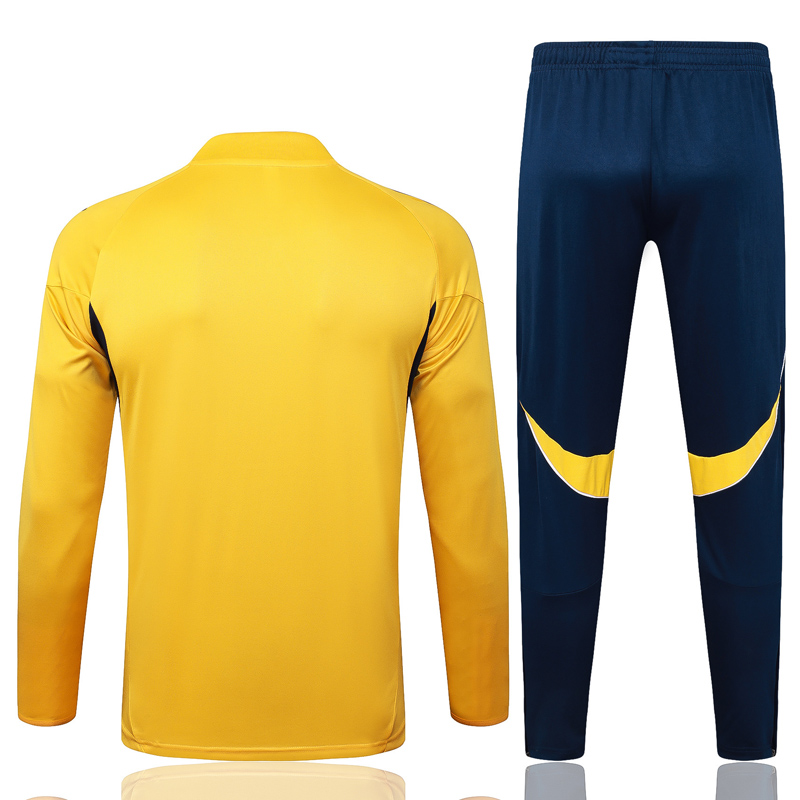 25-26 Boca Juniors Yellow Half Pull Tracksuit #B25109(半拉链)