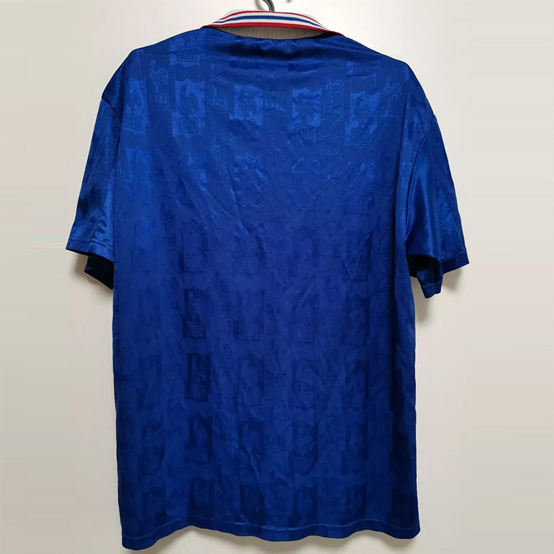 1996-1997 France Home Retro Soccer Jersey