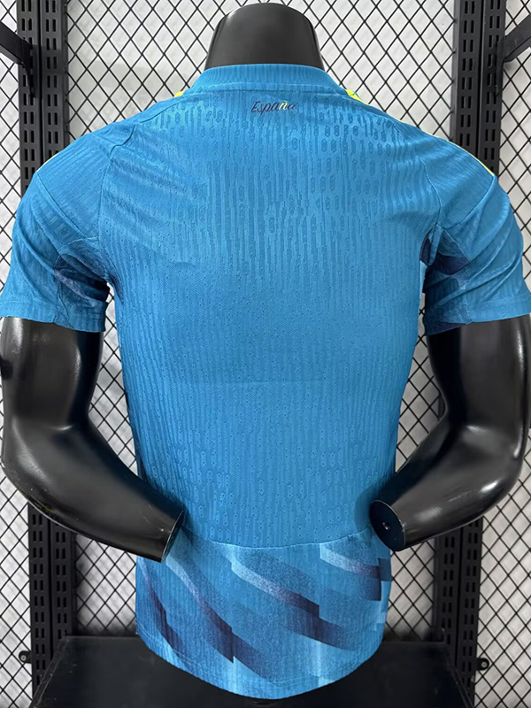 26-27 Spain Blue Goalkeeper Player Version Soccer Jersey