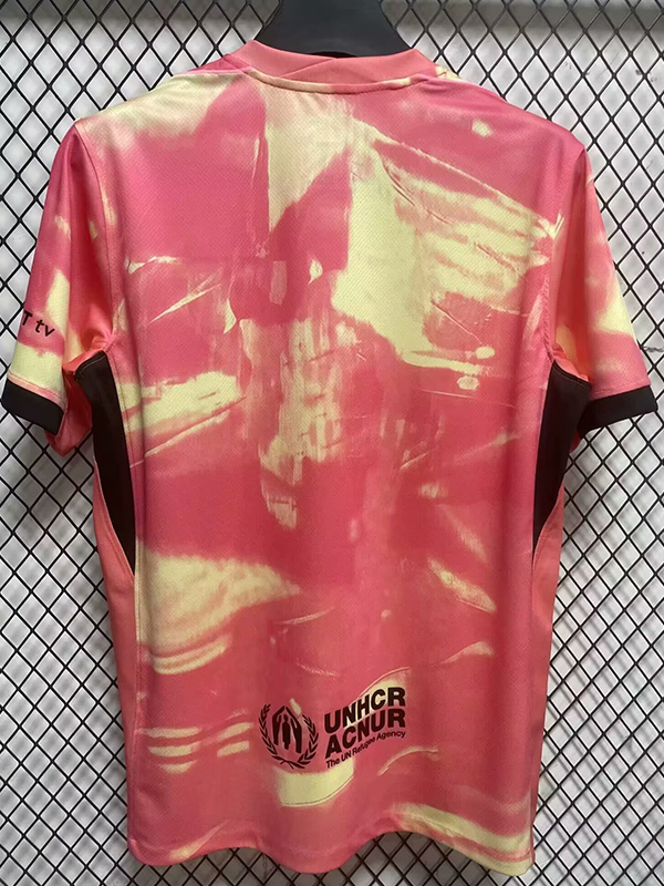 24-25 BAR Pink Yellow Special Edition Fans Soccer Jersey