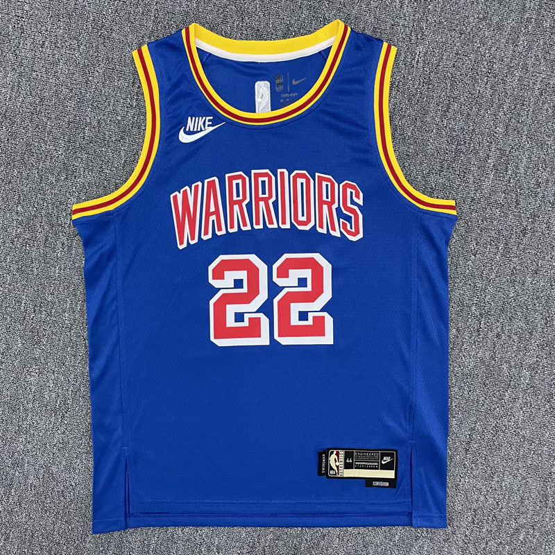 Warriors WIGGINS #22 Blue 75th Anniversary Retr...