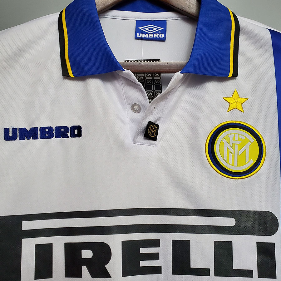1997-1998 INT Away White Retro Soccer Jersey