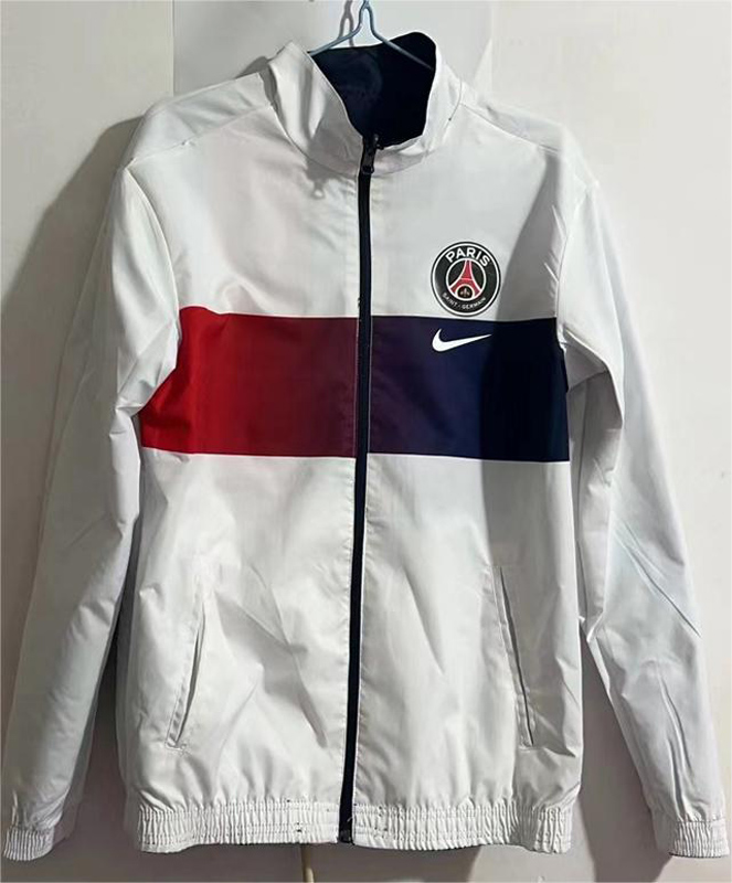 2023 PSG Blue & White Double Sided Windbreaker ...