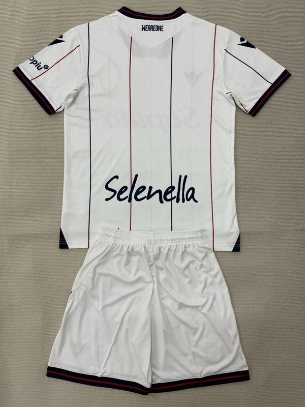 25-26 Bologna Away Kids Soccer Jersey