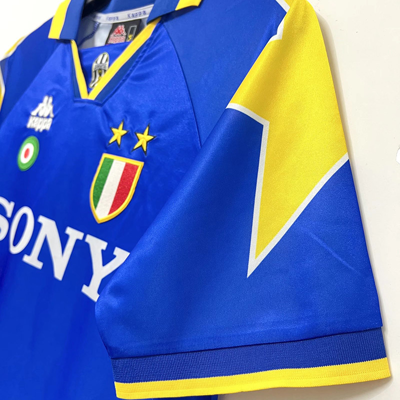 1995-1996 JUV Away Blue Retro Soccer Jersey