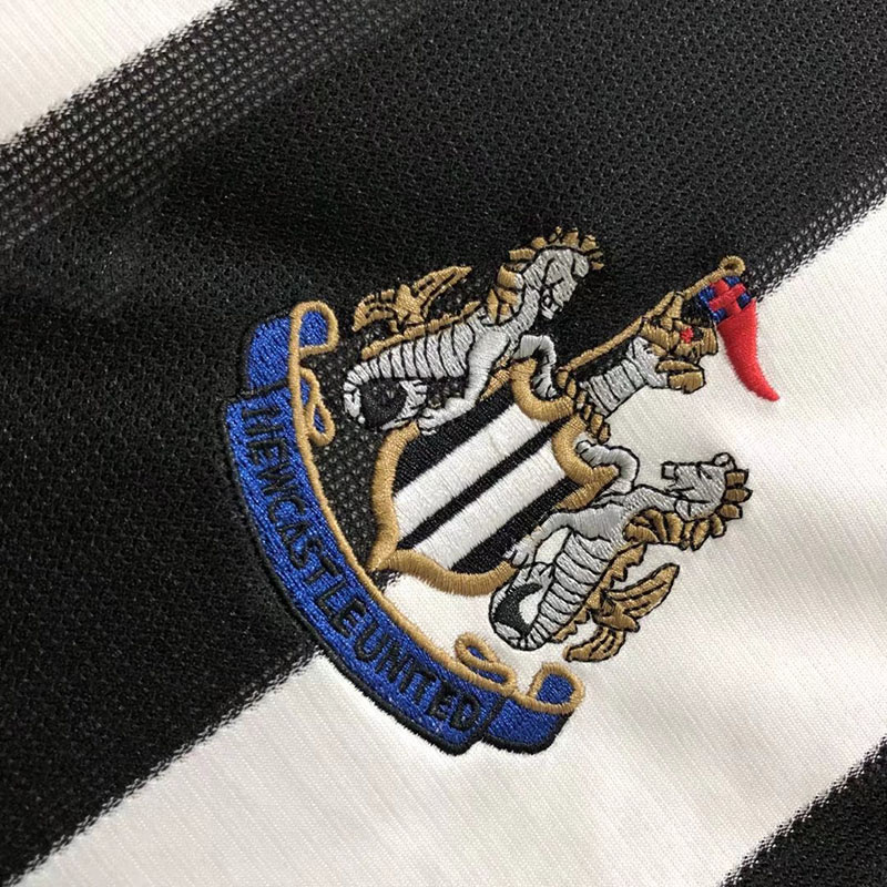 1995-1997 Newcastle Home Long Sleeve Retro Socc...