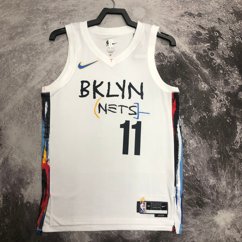 22-23 NETS IRVING #11 White City Edition Top Qu...