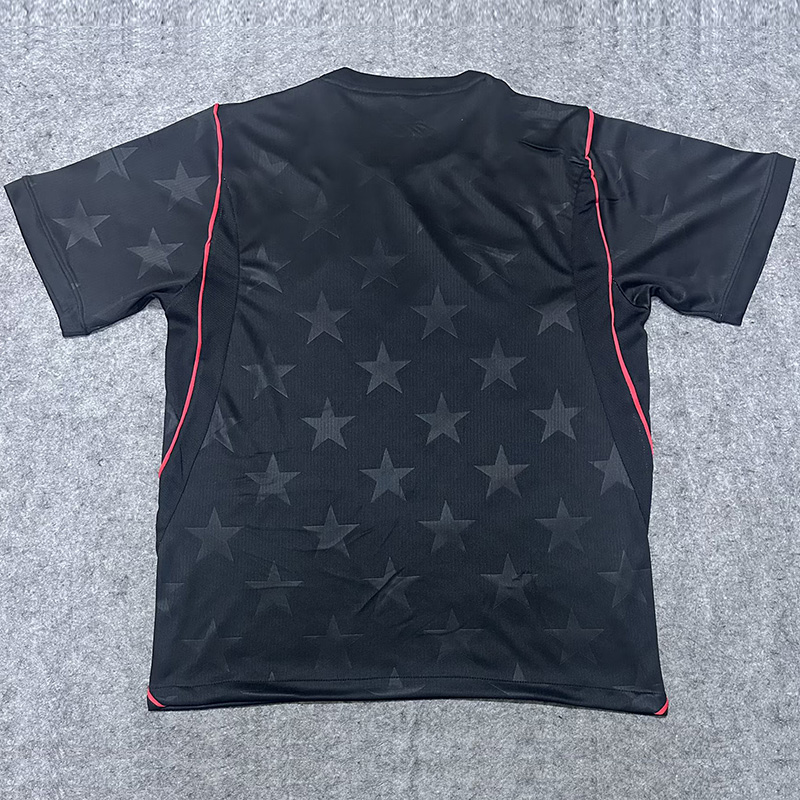 26-27 USA Black Fans Soccer Jersey