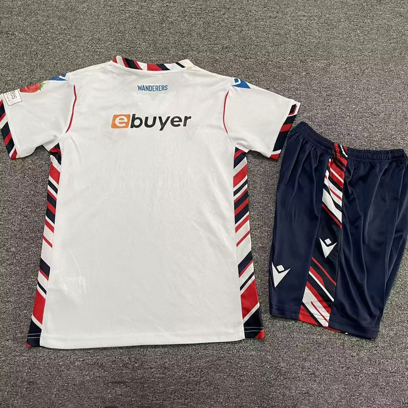 25-26 Bolton Wanderers Home Kids Soccer Jersey