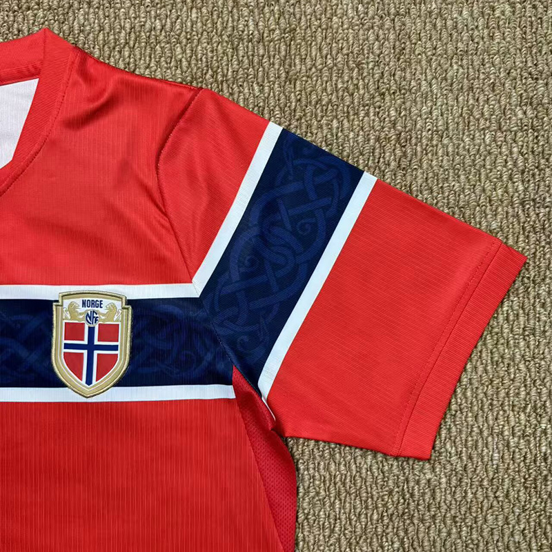 26-27 Norway Red Fans Soccer Jersey