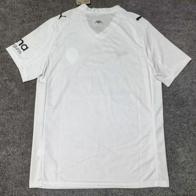 25-26 Valencia Home Fans Soccer Jersey (带广告)