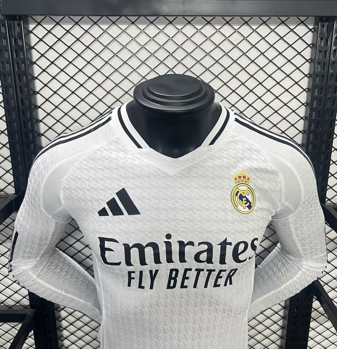 24-25 RMA  Home Long Sleeve Player Version Soccer Jersey (长袖球员)