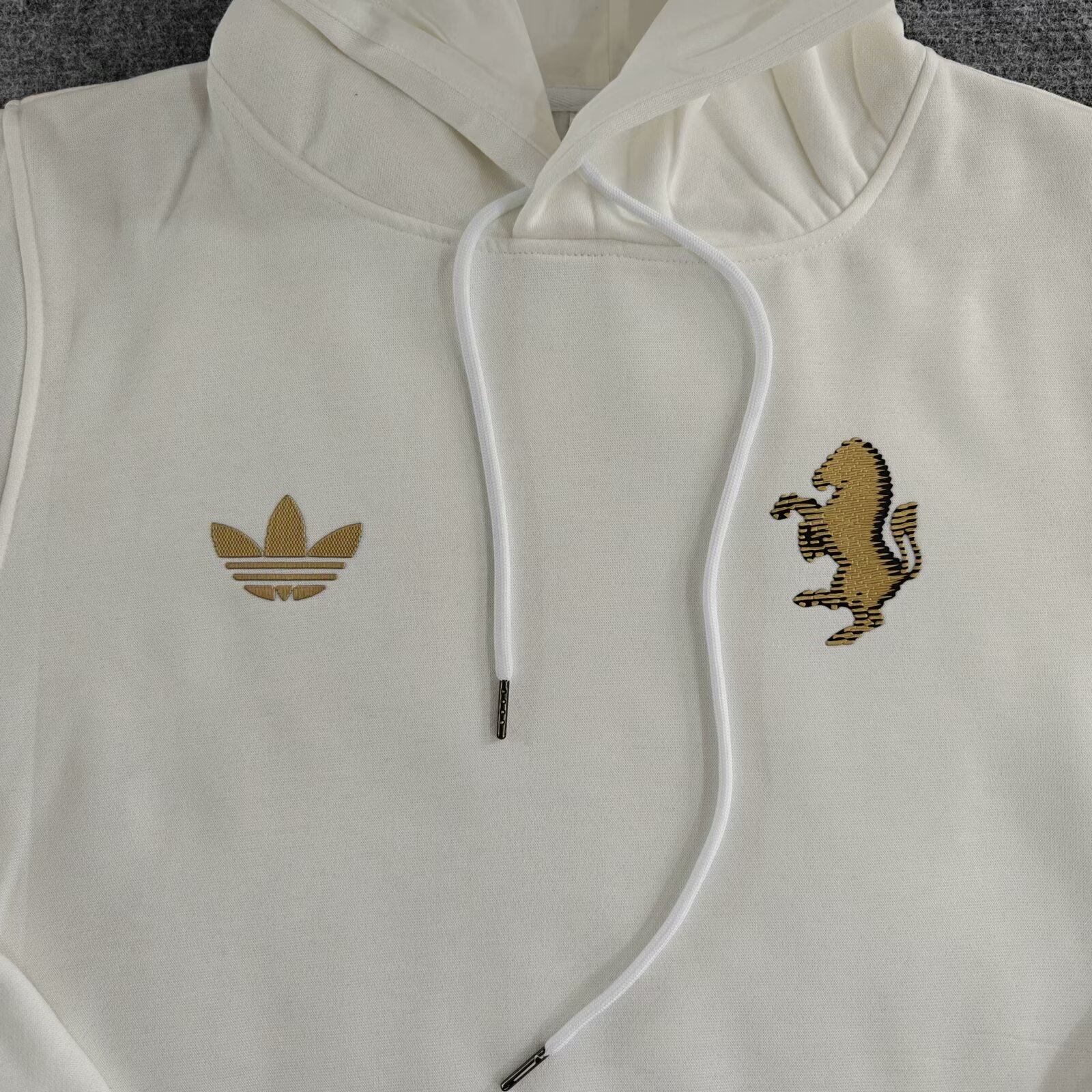 2024 JUV White Fleece Hoodie