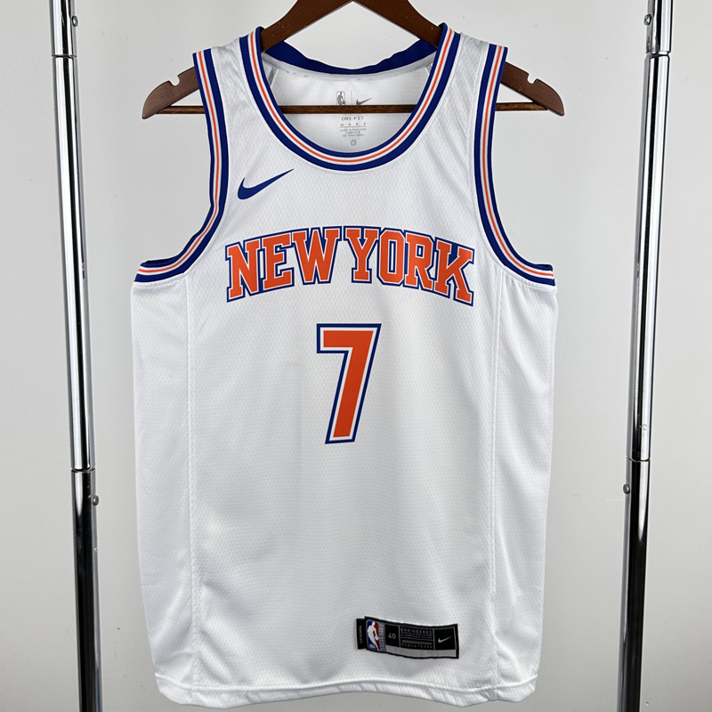 2018-19 KNICKS ANTHONY #7 White Top Quality Hot Pressing NBA Jersey