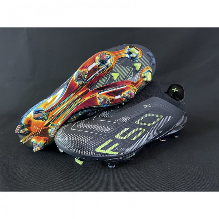 F50+ FG Soccer Shoes-Black/Green