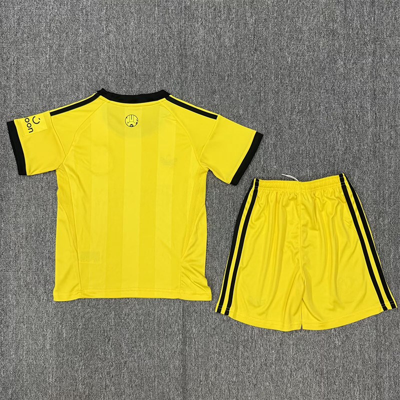 25-26 Newcastle Yellow Goalkeeper Kids Soccer Jersey
