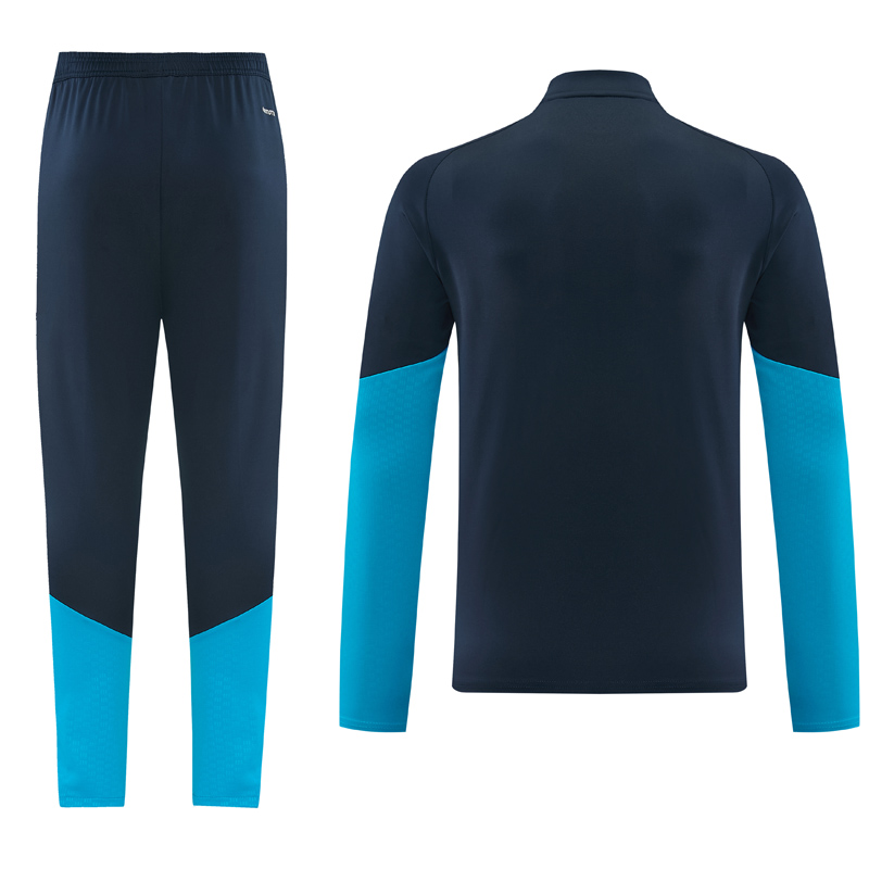 26-27 Spain Royal blue Half Pull Tracksuit #01(半拉链)