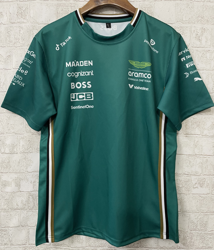 2024 F1 Aston Martin T-Shirts Racing Suit (圆领)