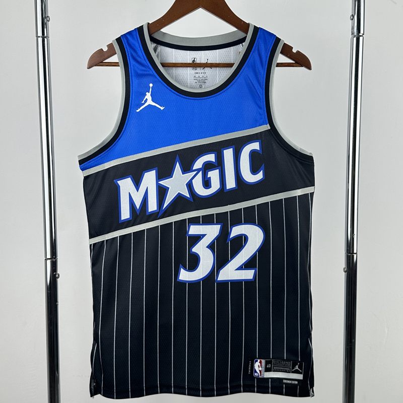 25-26 Magic O'NEAL #32 Black Top Quality Hot Pressing NBA Jersey (Trapeze Edition) 飞人版