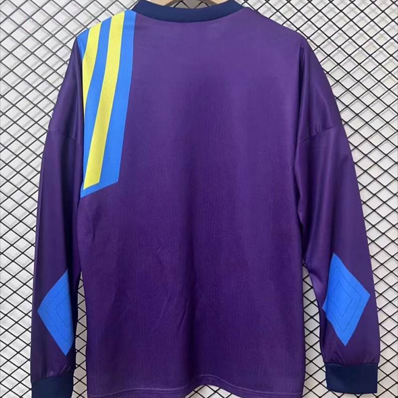 1992-1993 Man Utd Purple Goalkeeper Long Sleeve Retro Soccer Jersey (长袖)