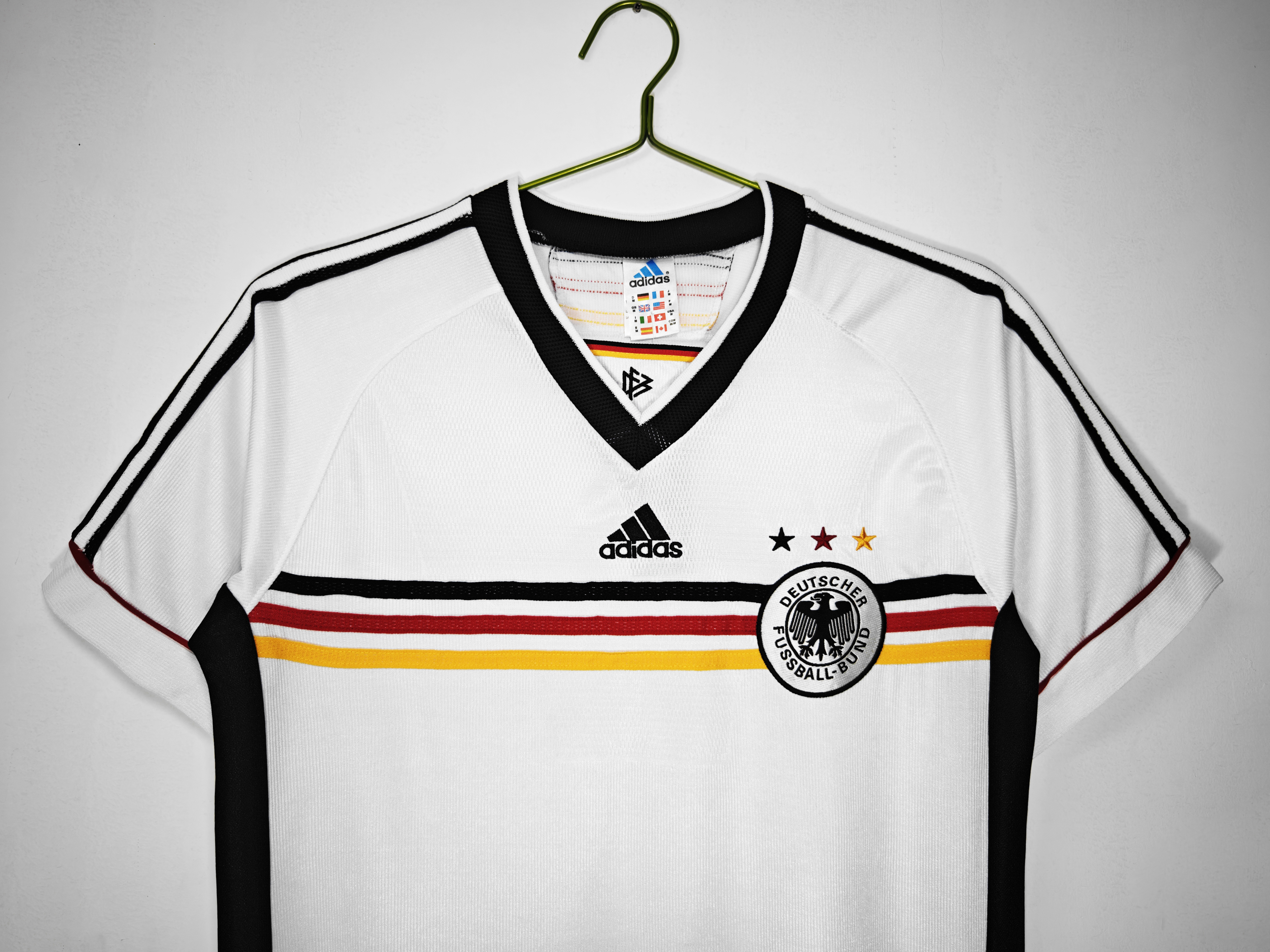 1998 Germany Home Retro Soccer Jersey