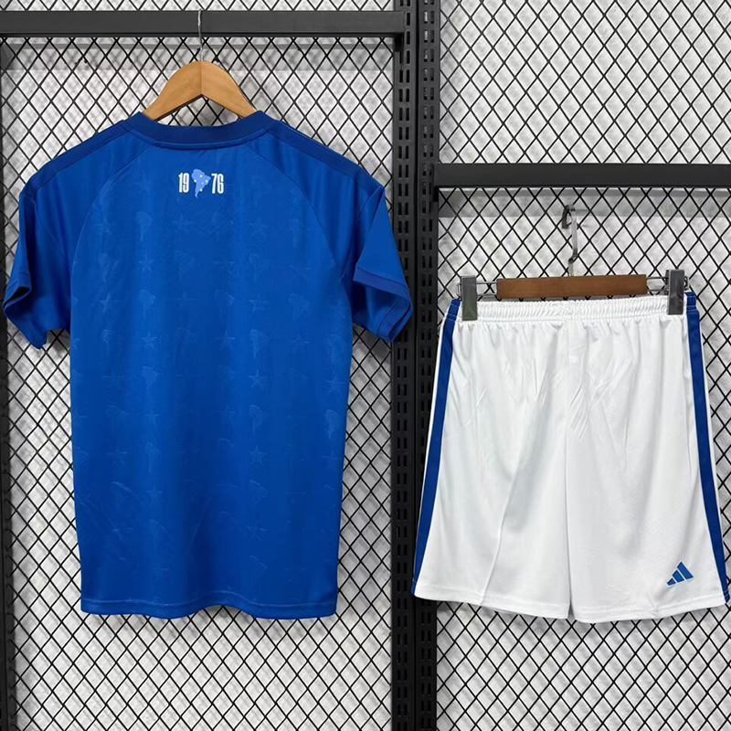 26-27 Cruzeiro Home Kids Soccer Jersey