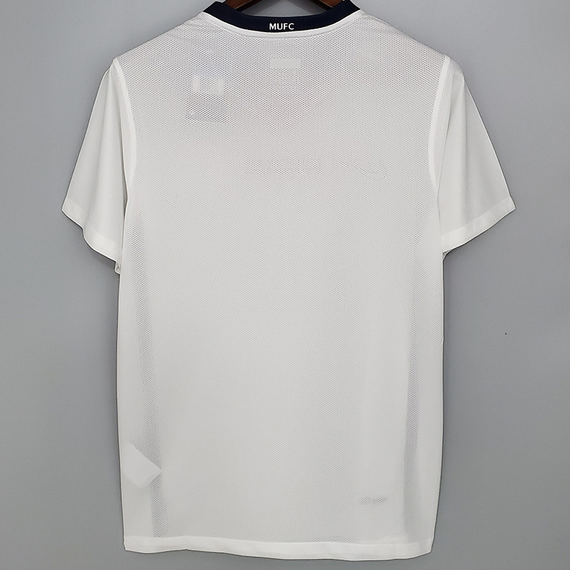 2008-2009 Man Utd Away White Retro Soccer Jersey