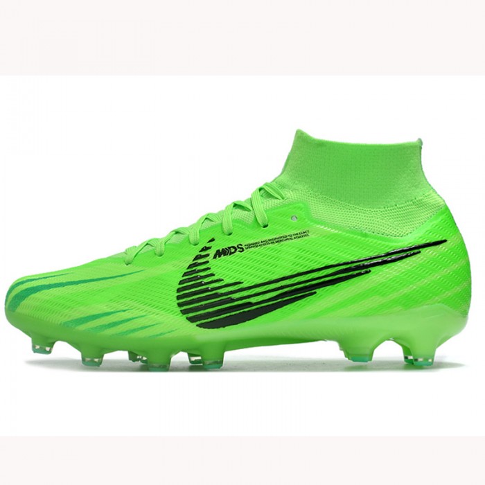 Air Zoom Mercurial Superfly IX Elite AG Soccer Shoes-Green/Black