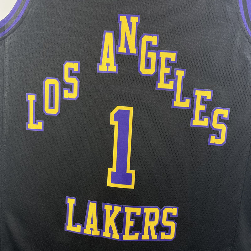 23-24 LAKERS RUSSELL #1 Black City Edition Top ...