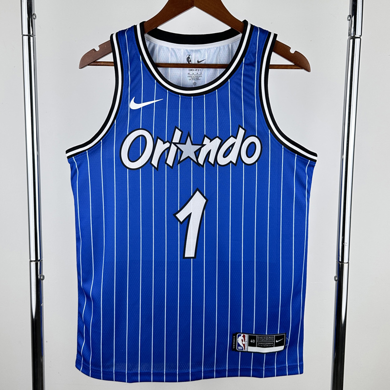 2018-2019 Magic HARDAWAY #1 Blue Retro Top Quality Hot Pressing NBA Jersey (条纹)