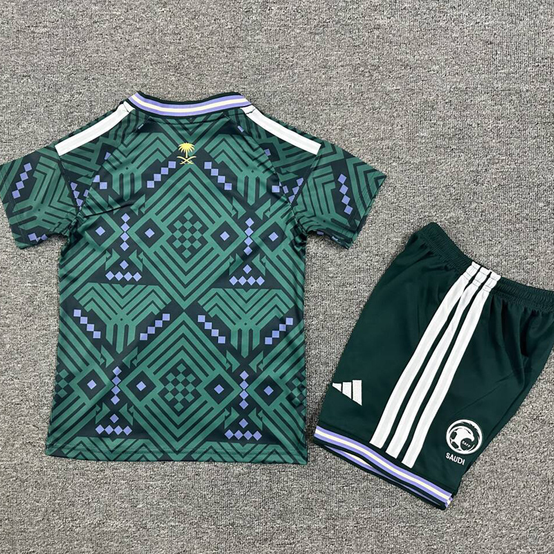 26-27 Saudi Arabia Home Kids Soccer Jersey