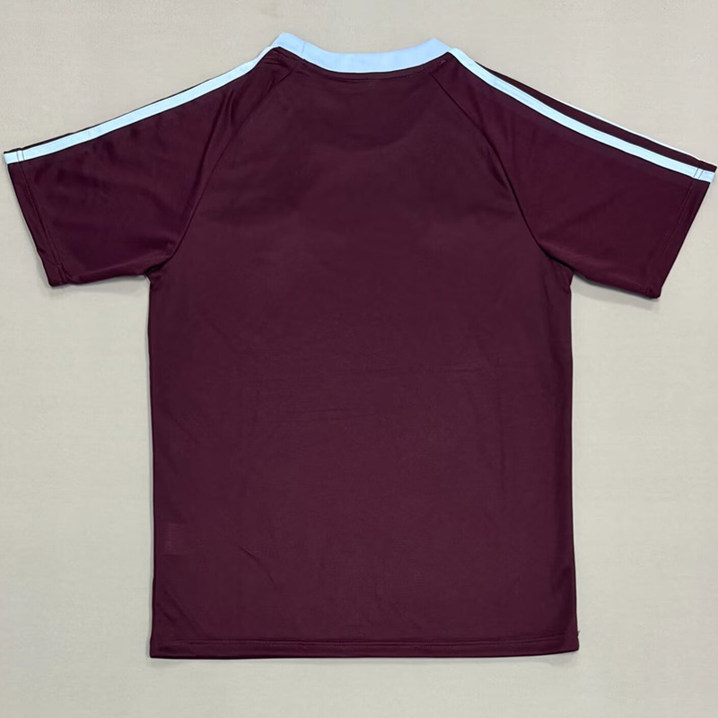 25-26 Aston Villa Brown Red Casual Edition Fans Training Shirts