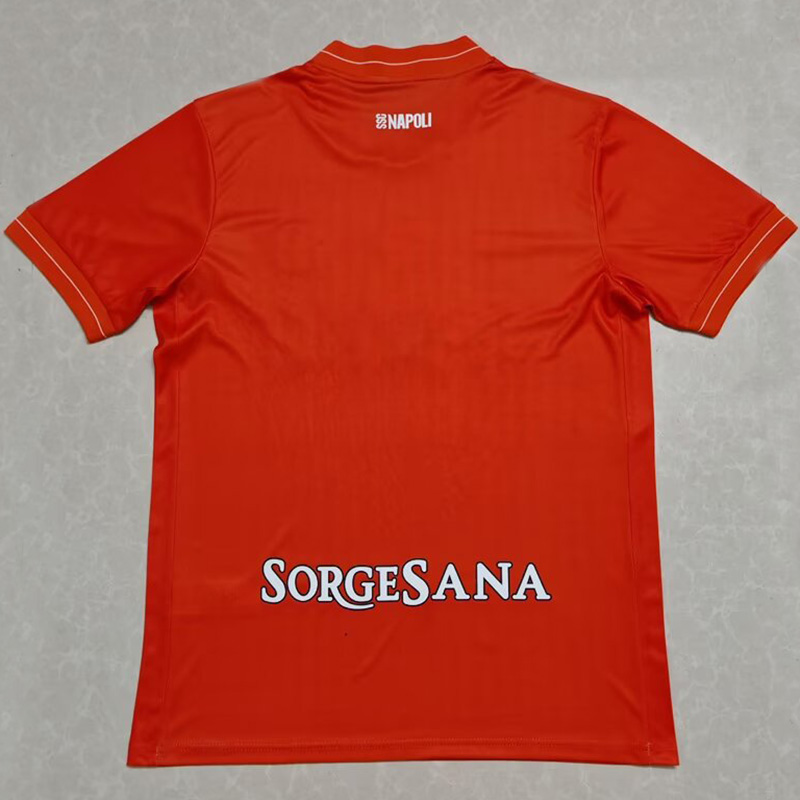 25-26 Napoli Orange Red Goalkeeper Soccer Jersey