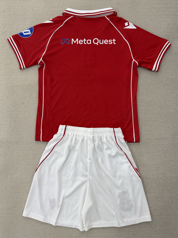 25-26 Wrexham FC Home Kids Soccer Jersey