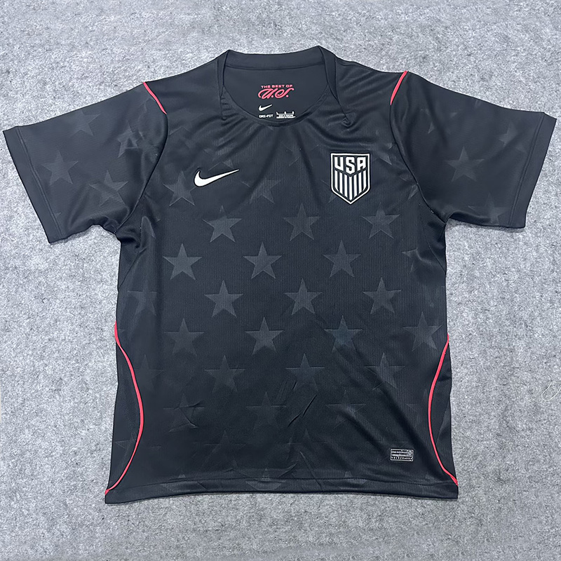 26-27 USA Black Fans Soccer Jersey