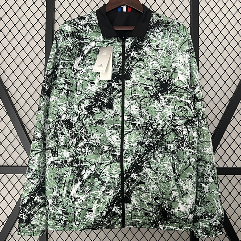 2024 Man Utd Black & Green Double Sided Windbreaker (双面风衣)