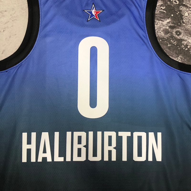 2023 ALL STAR HALIBURTON #0 Blue Top Quality Ho...