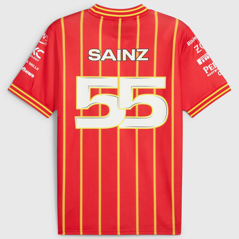 2024 F1 Ferrari #55 Red Racing Suit (圆领)