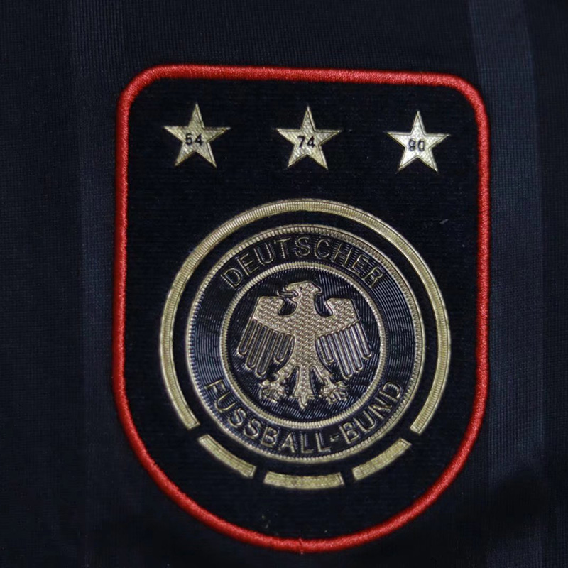 2010 Germany Black Retro Soccer Jersey