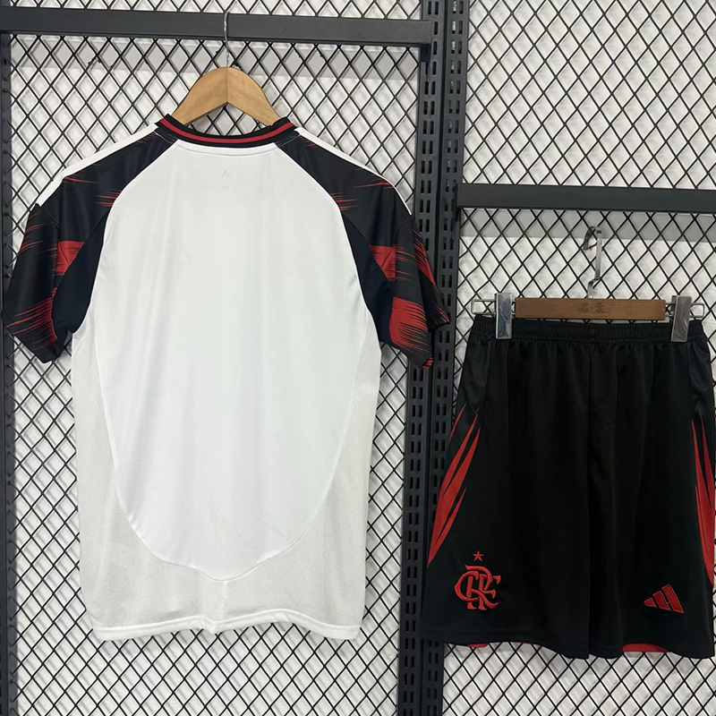 25-26 Flamengo Away Kids Soccer Jersey