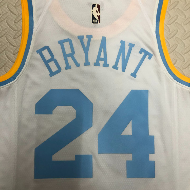 22-23 LAKERS BRYANT #24 White Top Quality Hot P...