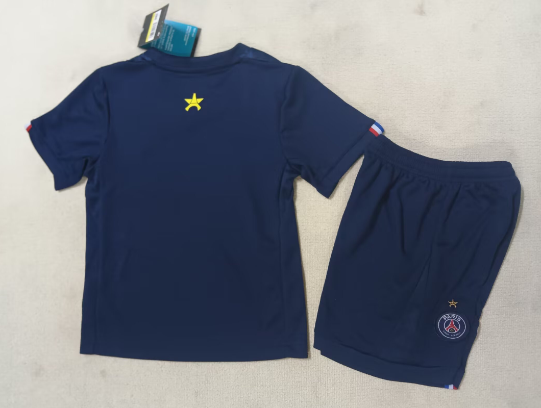 25-26 PSG Home 1 star Kids Soccer Jersey(1星）