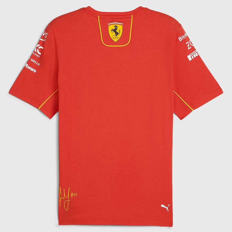 2024 F1 Ferrari #55 Red Racing Suit (圆领)