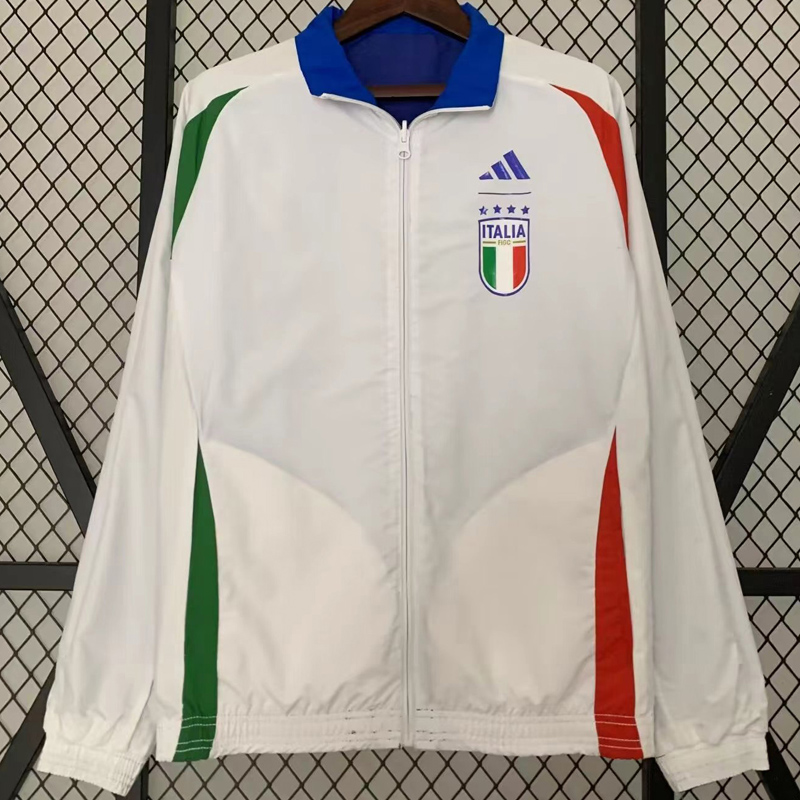 2024 Italy Blue & White Double Sided Windbreaker (双面风衣)