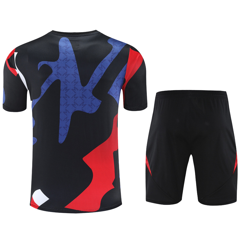 25-26 Man Utd Black Training Short Suit