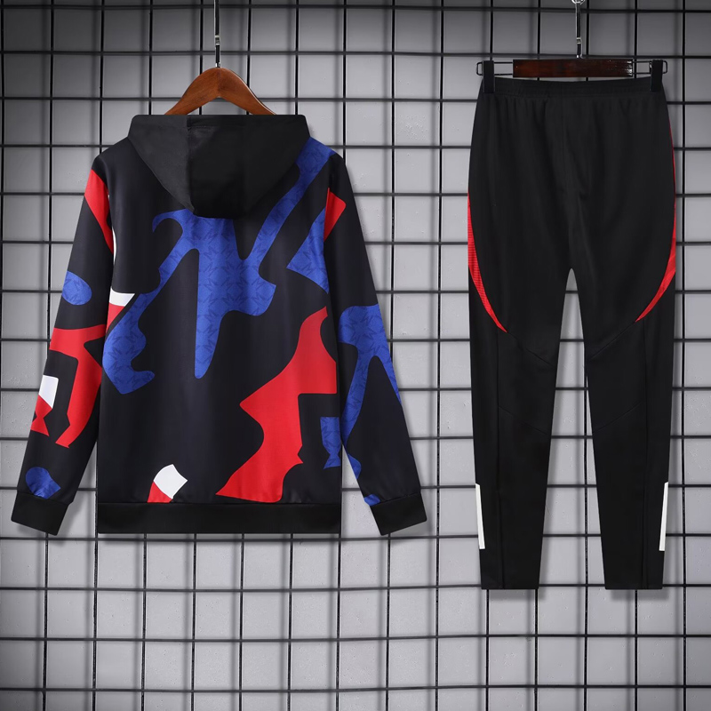 24-25 ManUtd Red blue Hoodie Tracksuit (卫衣套装)