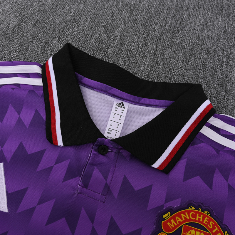 25-26 Man Utd Purple Polo Short Sleeve
