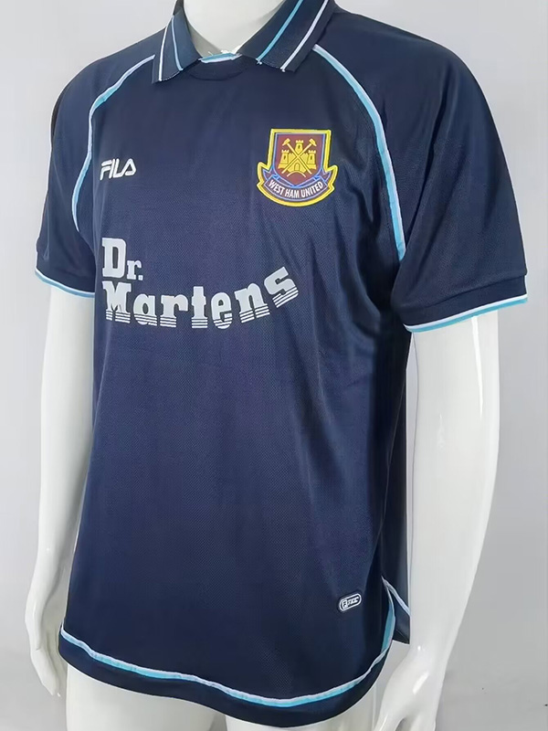 1999-2001 West Ham Away Retro Soccer Jersey