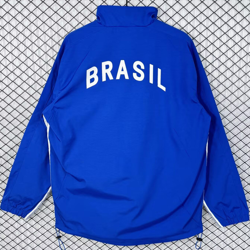 1998 Brazil Blue Retro Windbreaker